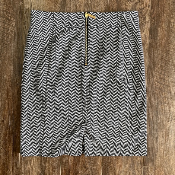 Michael Kors Black & White Pencil Skirt Small - Picture 3 of 5